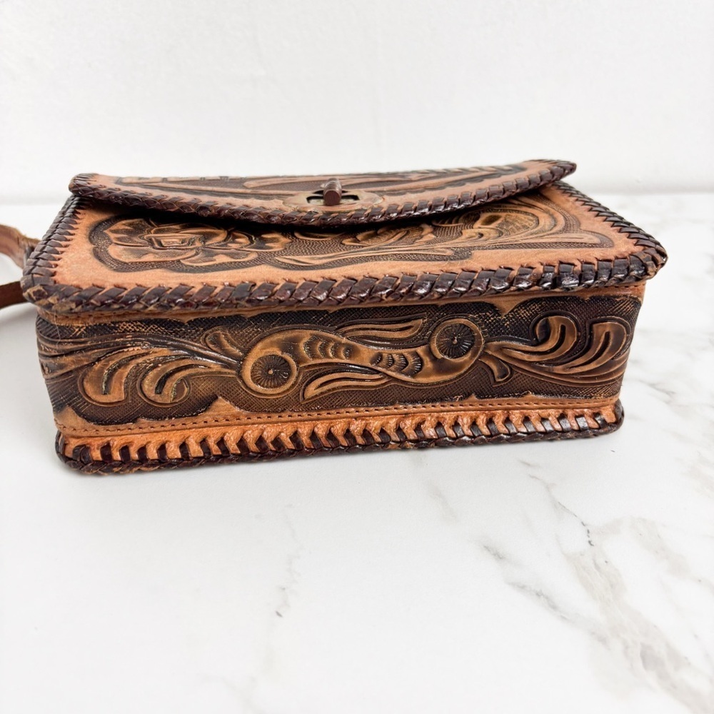 Guadalajara Tooled Whipstitch Leather Mini Bag - Picture 9 of 9